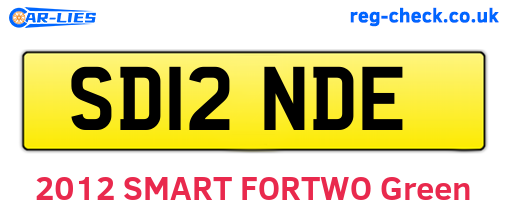 SD12NDE are the vehicle registration plates.