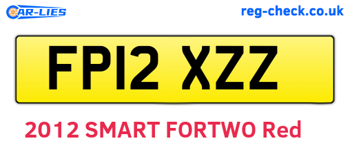 FP12XZZ are the vehicle registration plates.