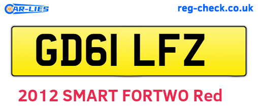 GD61LFZ are the vehicle registration plates.