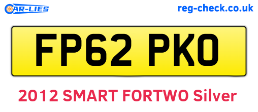 FP62PKO are the vehicle registration plates.