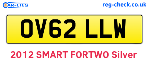 OV62LLW are the vehicle registration plates.