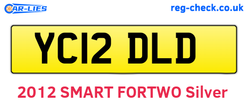 YC12DLD are the vehicle registration plates.