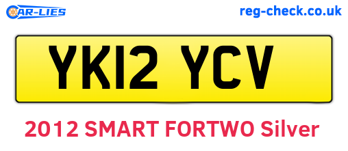 YK12YCV are the vehicle registration plates.