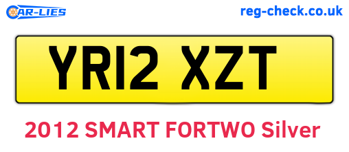 YR12XZT are the vehicle registration plates.