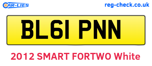 BL61PNN are the vehicle registration plates.