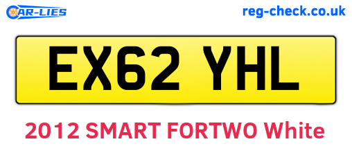 EX62YHL are the vehicle registration plates.