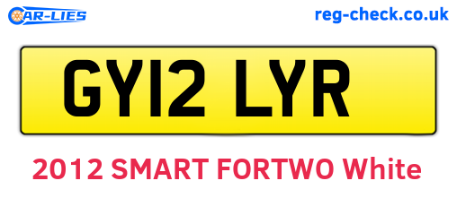 GY12LYR are the vehicle registration plates.