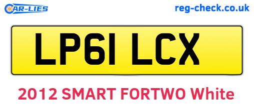 LP61LCX are the vehicle registration plates.