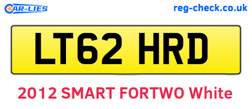 LT62HRD are the vehicle registration plates.