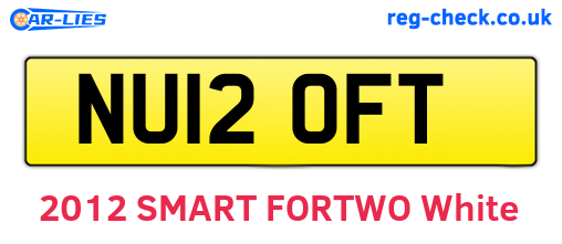 NU12OFT are the vehicle registration plates.