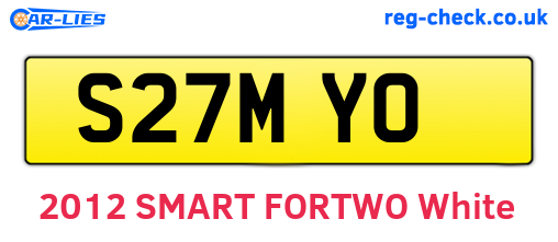 S27MYO are the vehicle registration plates.