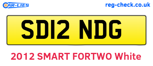 SD12NDG are the vehicle registration plates.