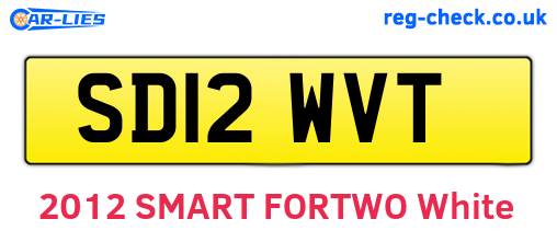 SD12WVT are the vehicle registration plates.
