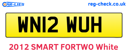 WN12WUH are the vehicle registration plates.