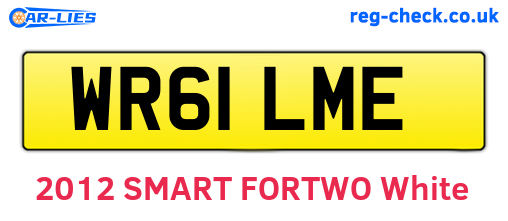 WR61LME are the vehicle registration plates.
