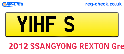 Y1HFS are the vehicle registration plates.