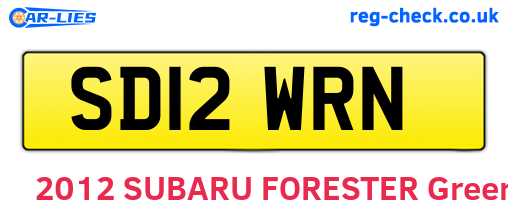 SD12WRN are the vehicle registration plates.
