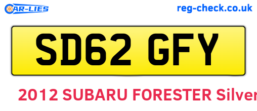 SD62GFY are the vehicle registration plates.