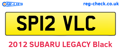 SP12VLC are the vehicle registration plates.