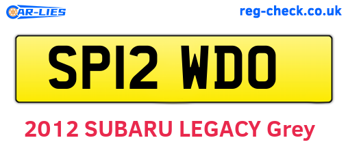 SP12WDO are the vehicle registration plates.