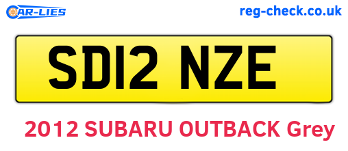 SD12NZE are the vehicle registration plates.