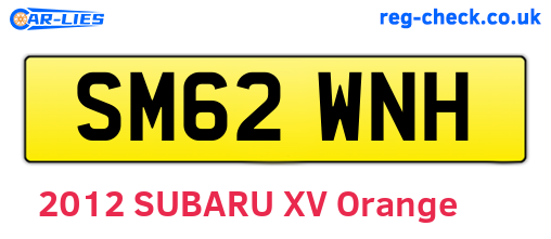 SM62WNH are the vehicle registration plates.