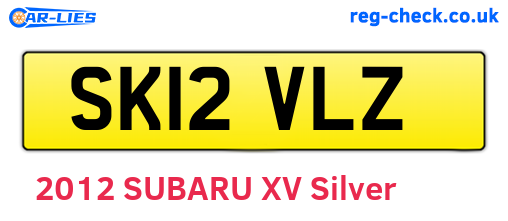 SK12VLZ are the vehicle registration plates.