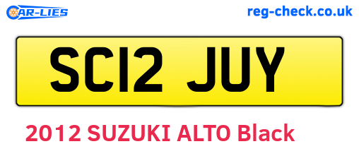 SC12JUY are the vehicle registration plates.