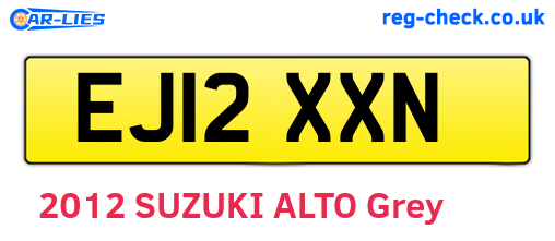 EJ12XXN are the vehicle registration plates.