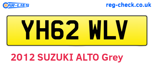 YH62WLV are the vehicle registration plates.