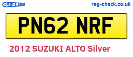 PN62NRF are the vehicle registration plates.