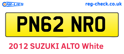 PN62NRO are the vehicle registration plates.