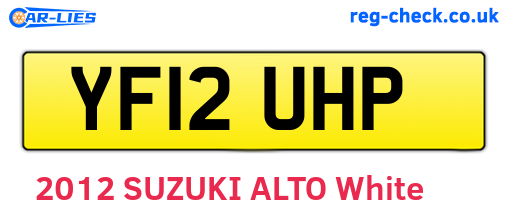 YF12UHP are the vehicle registration plates.