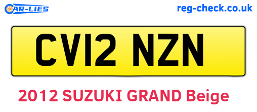 CV12NZN are the vehicle registration plates.