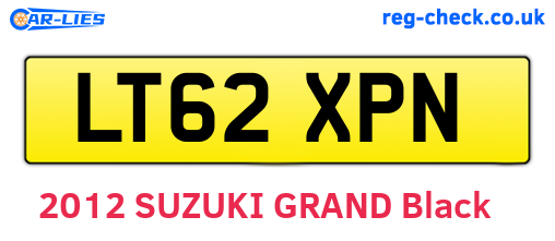 LT62XPN are the vehicle registration plates.