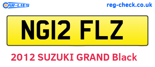 NG12FLZ are the vehicle registration plates.