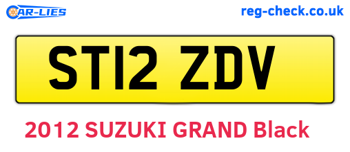 ST12ZDV are the vehicle registration plates.