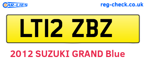 LT12ZBZ are the vehicle registration plates.
