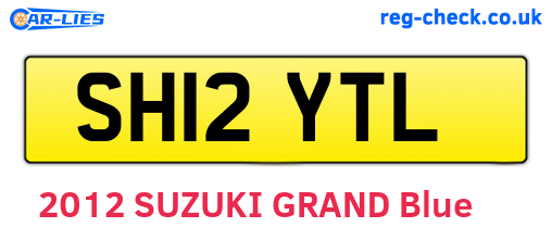 SH12YTL are the vehicle registration plates.