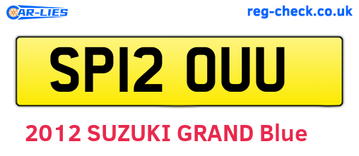 SP12OUU are the vehicle registration plates.