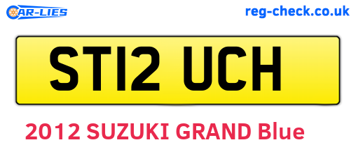 ST12UCH are the vehicle registration plates.