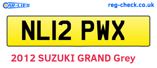 NL12PWX are the vehicle registration plates.