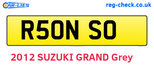 R50NSO are the vehicle registration plates.