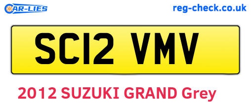 SC12VMV are the vehicle registration plates.
