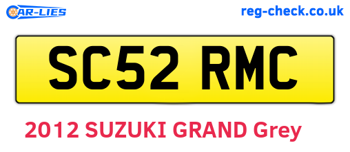 SC52RMC are the vehicle registration plates.