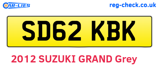 SD62KBK are the vehicle registration plates.