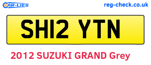SH12YTN are the vehicle registration plates.