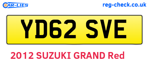 YD62SVE are the vehicle registration plates.