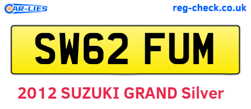 SW62FUM are the vehicle registration plates.