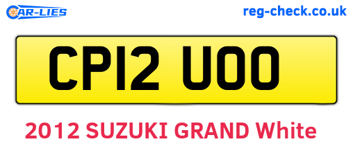 CP12UOO are the vehicle registration plates.